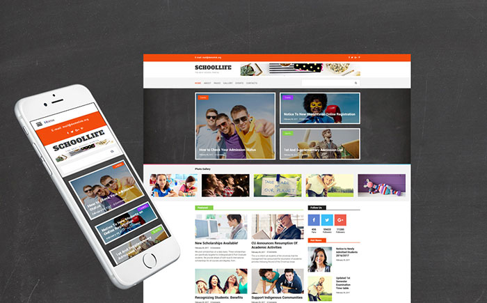 Education Blog Cross-Browser Joomla Template