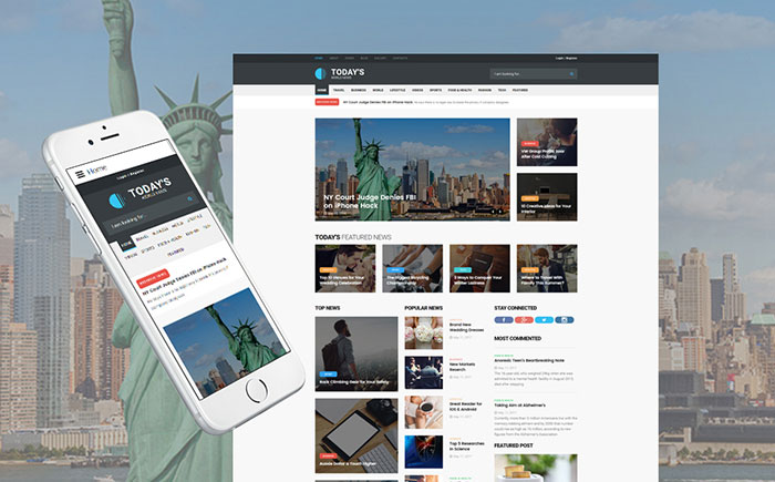 News Blog Fully Responsive Joomla Template