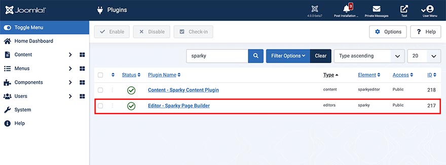 Sparky Editor Plugin Published