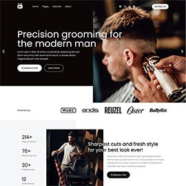 Barber Joomla Template