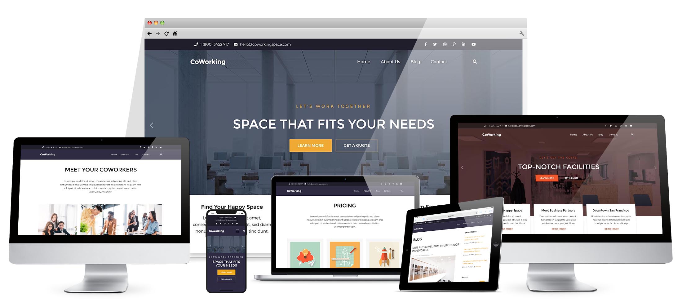 Coworking Template - Joomla Templates - Hot Themes