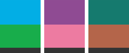 3 pre-defined color variants